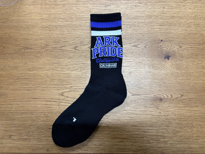 【No23】ARK ORIGINAL COLOR SOX(Purple x White)