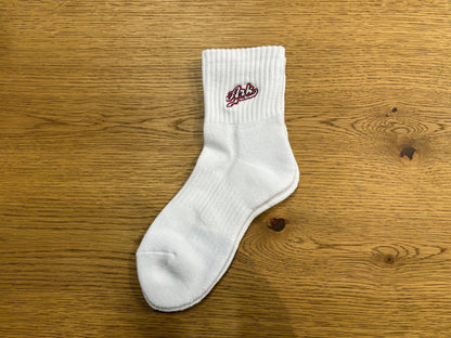 【No1】ARK LOGO 刺繍ソックス(ホワイト)