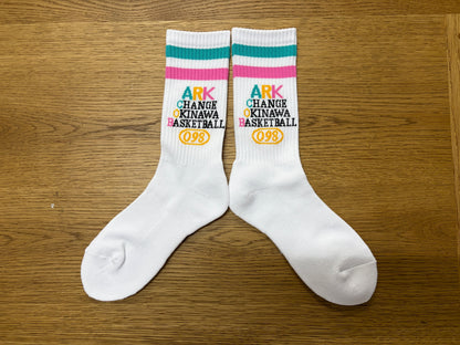 【No14】ARK ORIGINAL COLOR SOX(Turquoise x Pink)