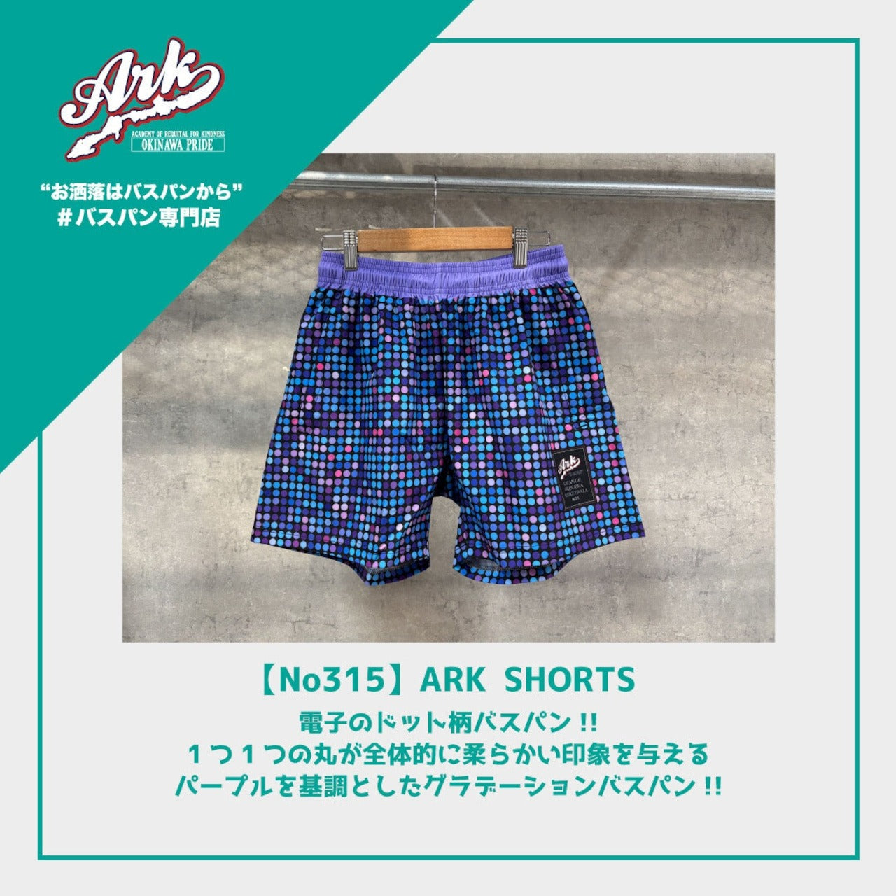 【No315】ARK SHORTS
