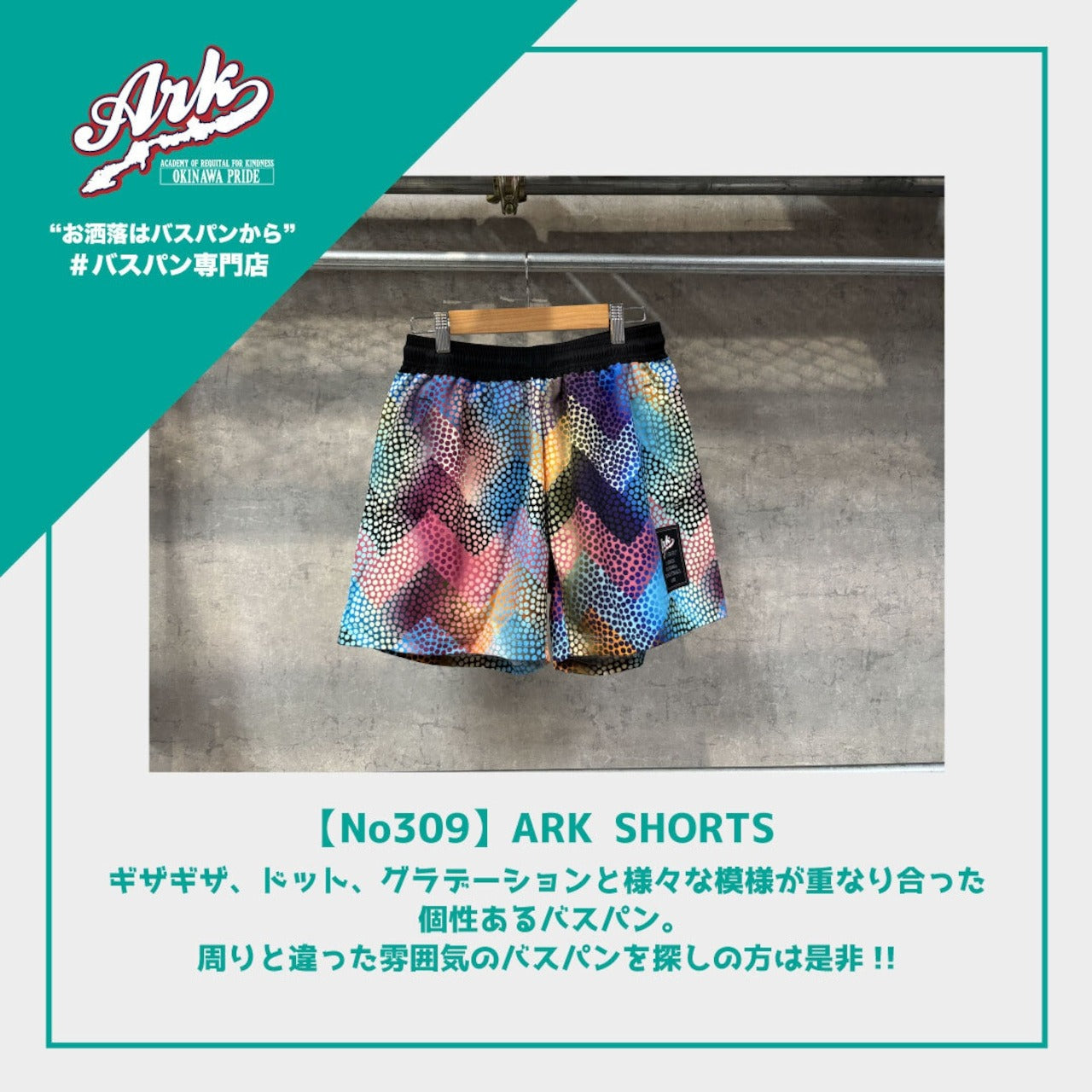 【No309】ARK SHORTS