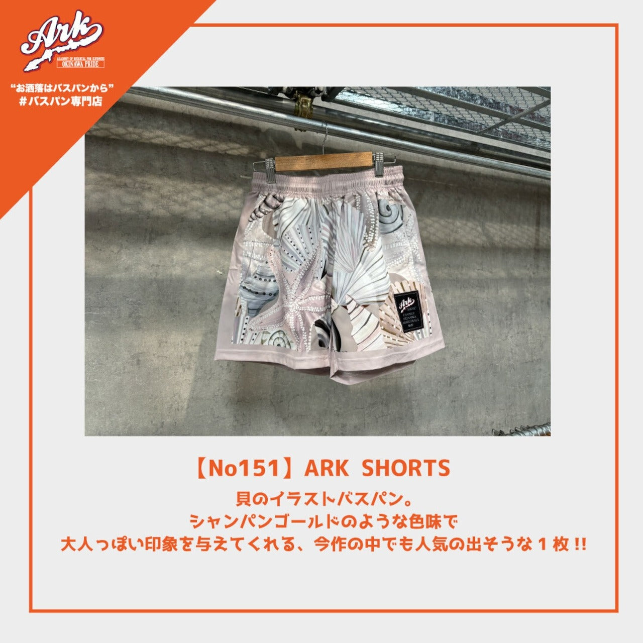 【サイズ新規格No151】ARK SHORTS